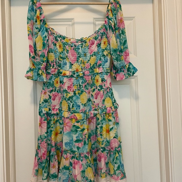 Hemant + Nandita Azalea Shirring Dress-Size L - Picture 5 of 7